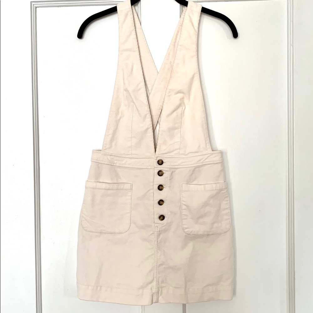Free People Velvet Corduroy Pinafore Dress